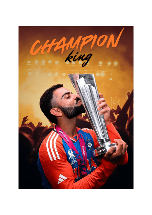 Virat Kohli T20 World Cup Poster – Limited Edition 🏏🔥