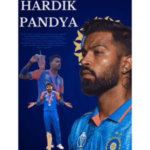 Hardik Pandya Poster – Power & Passion on Display
